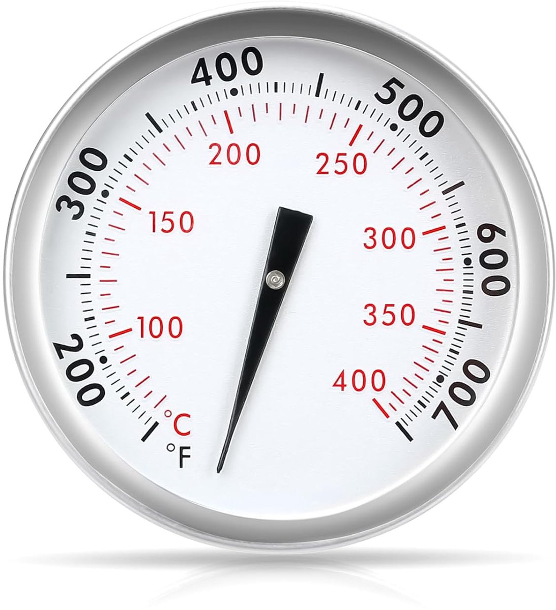 SnelShoppen - Grill Thermometer voor BBQ, Vervangingsthermometer voor Weber Grills, Waterproof, Temperatuurmeter tot 600°F, Ideaal voor Tuin en Keuken