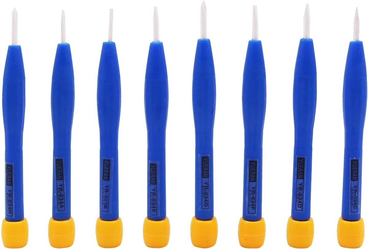 SnelShoppen - 8PCS Antistatische Keramische Schroevendraaierset - Micro Schroevendraaiers voor Circuit, ESC, Weerstand, Condensator - Duurzaam, Robuus
