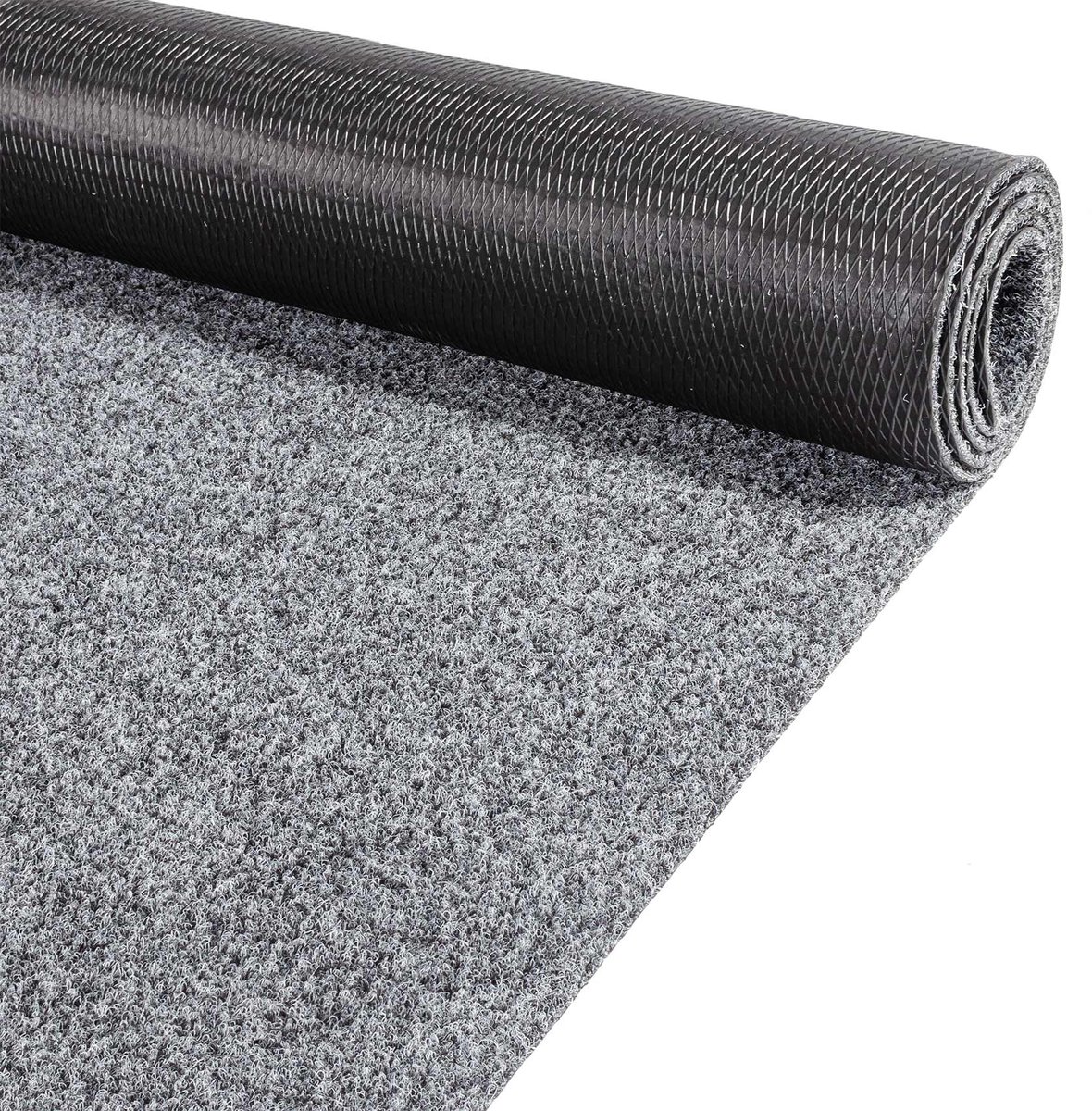 ANRO Loper Grijs 240x100cm – Schoonloopmat Gangloper Antislip Wasbaar Vuilvangmat Op Maat Binnen