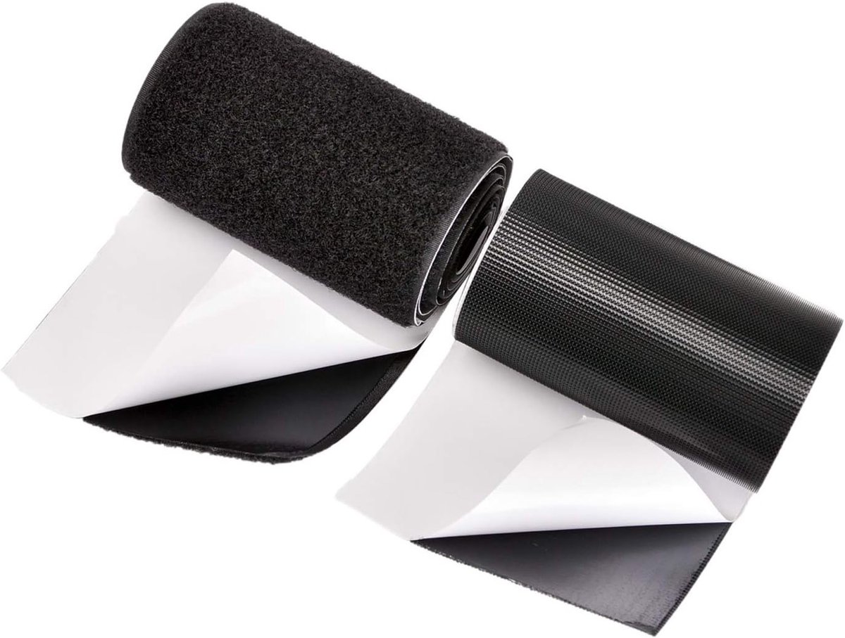 Velcro Plakband voor Kussens en Tapijt, Antislip Haak en Lussysteem voor Houten Vloeren, 1