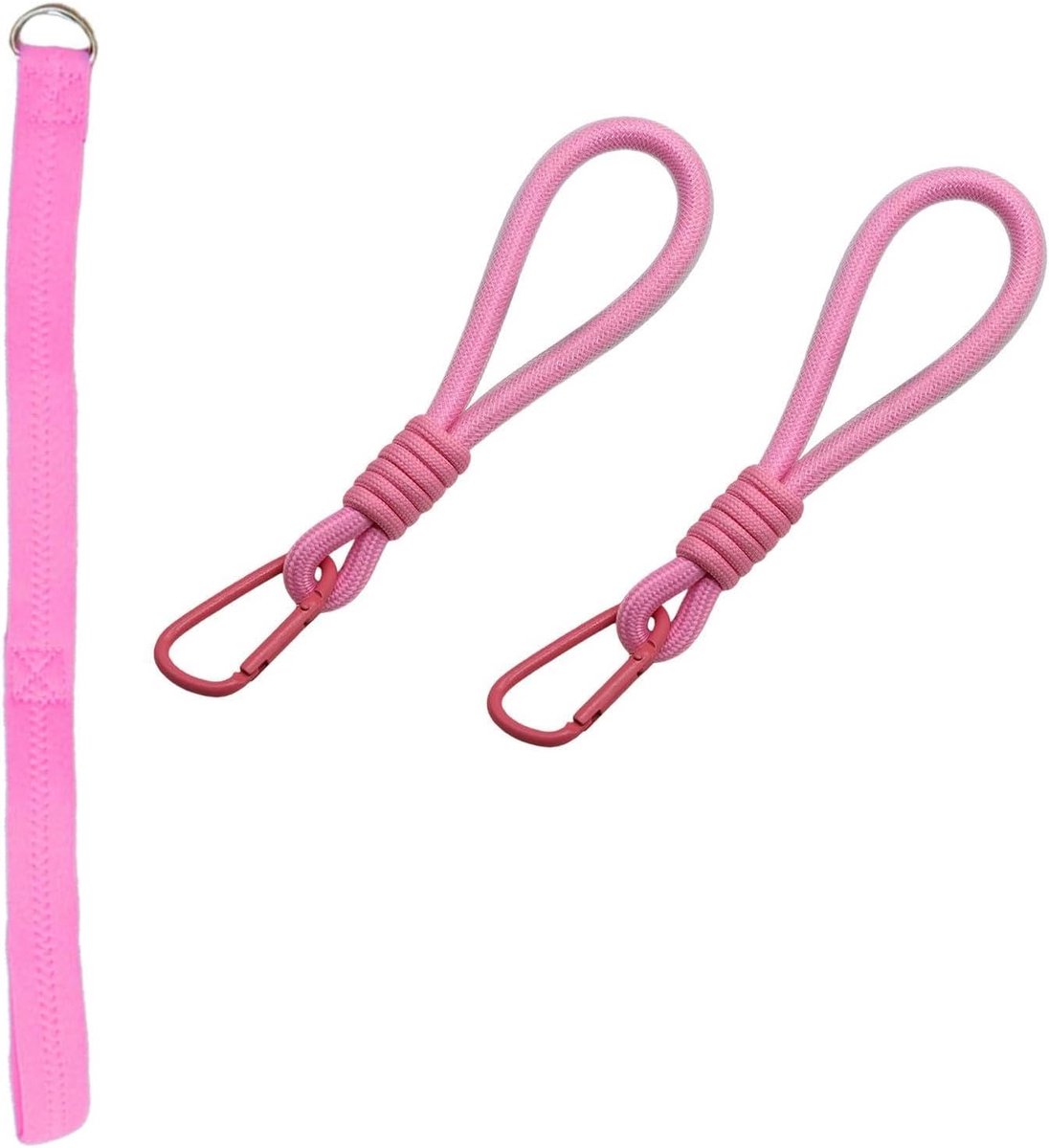 SnelShoppen - Set van 1 handlus voor kinderwagen + 2 haken voor kinderwagen, accessoires organiser, robuust voor veilig vervoer van spullen tijdens wa