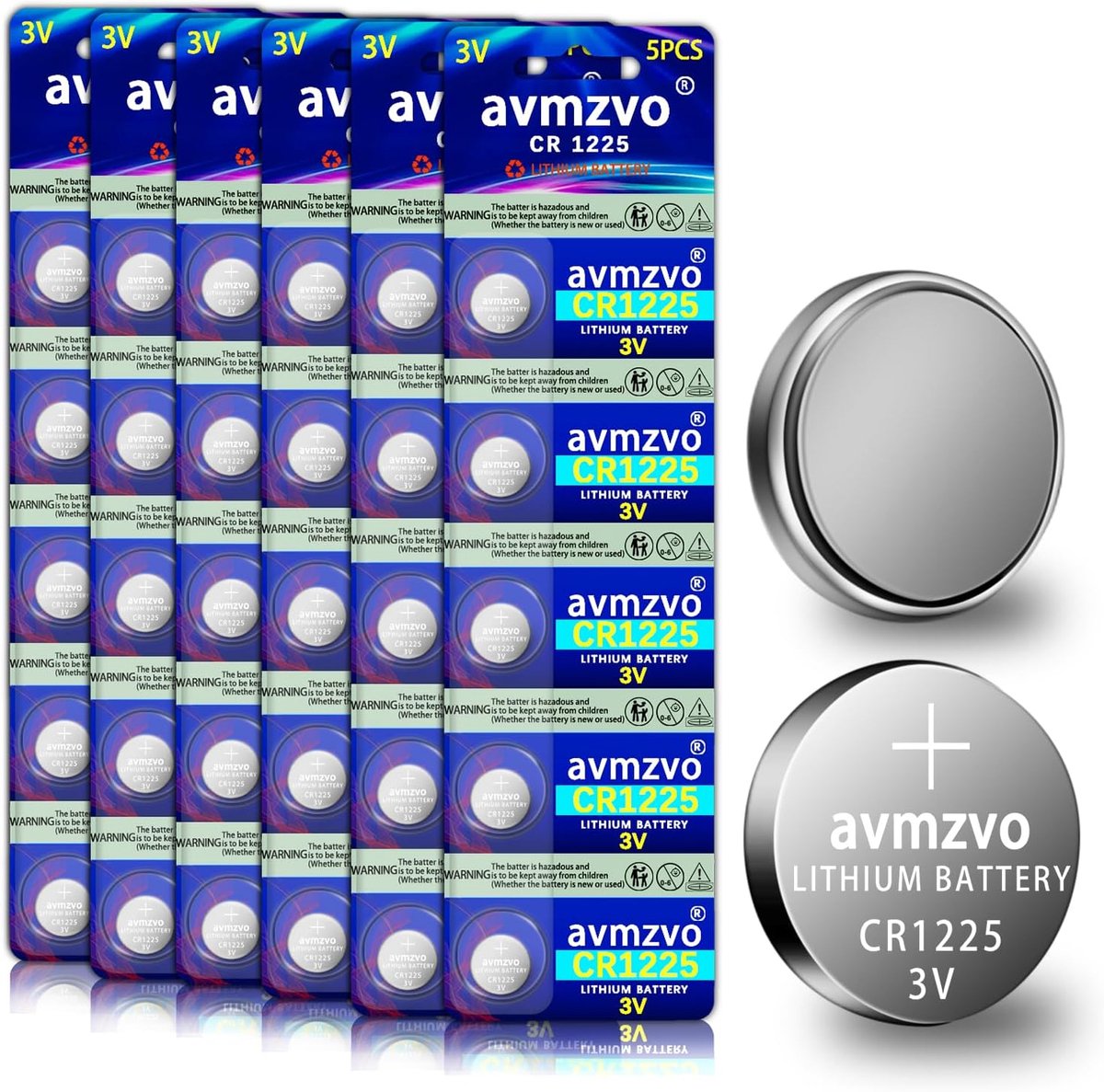 SnelShoppen - CR1225 3V Lithium Knopcell Batterijen - 5 Stuks - Hoogwaardige Levensduur - Lekvrij - Voor Horloges, Speelgoed en Meer