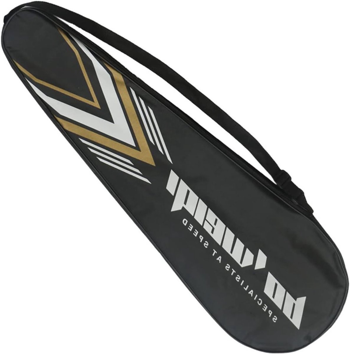 Waterdichte badminton tas voor 2 rackets - sportrugzak met rits en schouderband voor actieve spelers