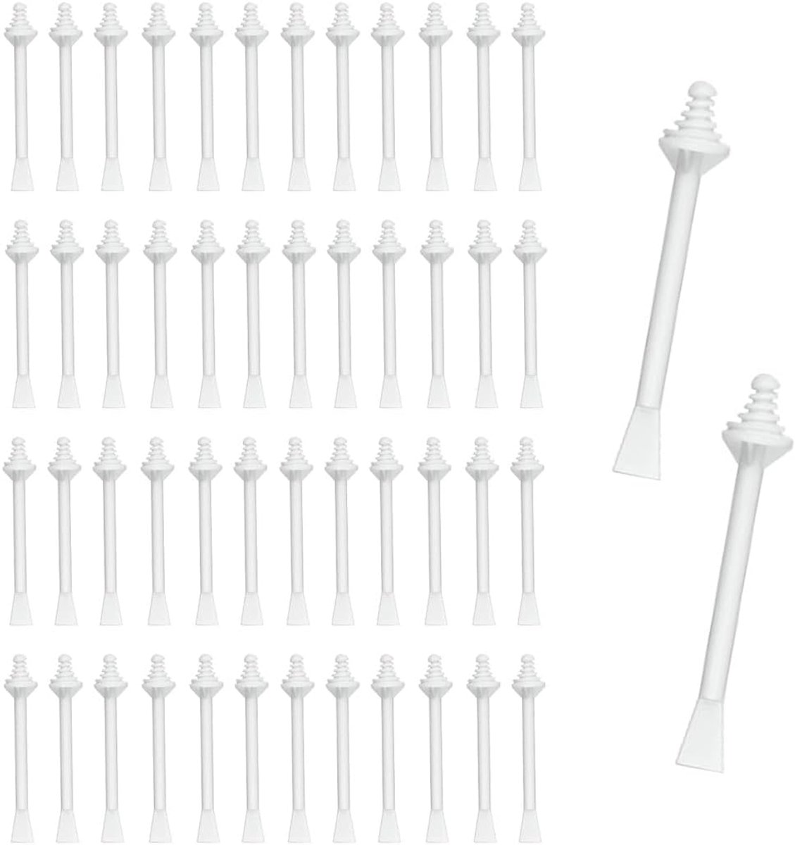 SnelShoppen - 50 Stuks Waxsticks Neushaarverwijderingsstrips, Applicatoren voor Neusreiniging en Neushaarverwijdering, Hoogwaardig ABS Materiaal voor