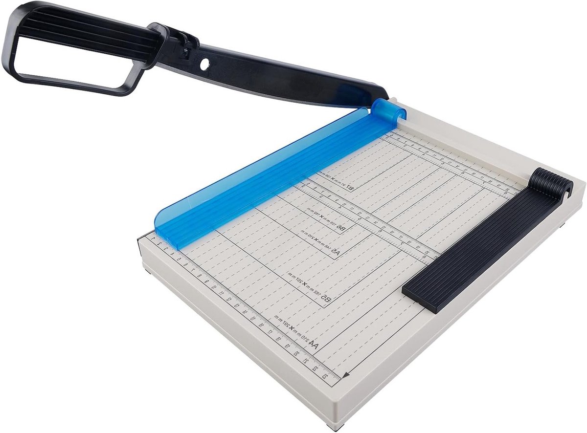 Professionele A4 Papier Snijmachine met Bescherming, Ideaal voor Thuis, School en Kantoor, Snijdt tot 16 Vellen tegelijk