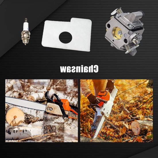 MS170 MS180 C1Q-S57A Carburateur Kit voor STIHL 017 018 MS 170 180 180C MS170 MS180 MS170C MS180C Kettingzaag/grasmaaiers met luchtfilter Tune Up Kit van Huztl — afbeelding 2