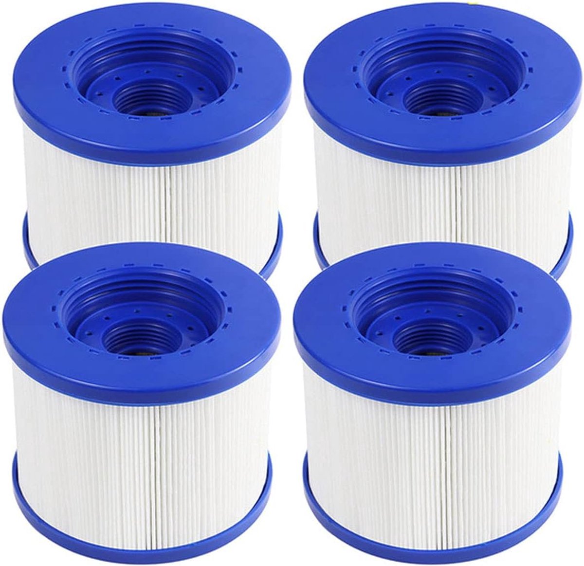 SnelShoppen - 4x Pool Filters Set - Vervangfilters voor Hot Tub en Spa - 104mm PET + Nonwoven - Geschikt voor Diverse Inflatable Spa's - Optimaliseer