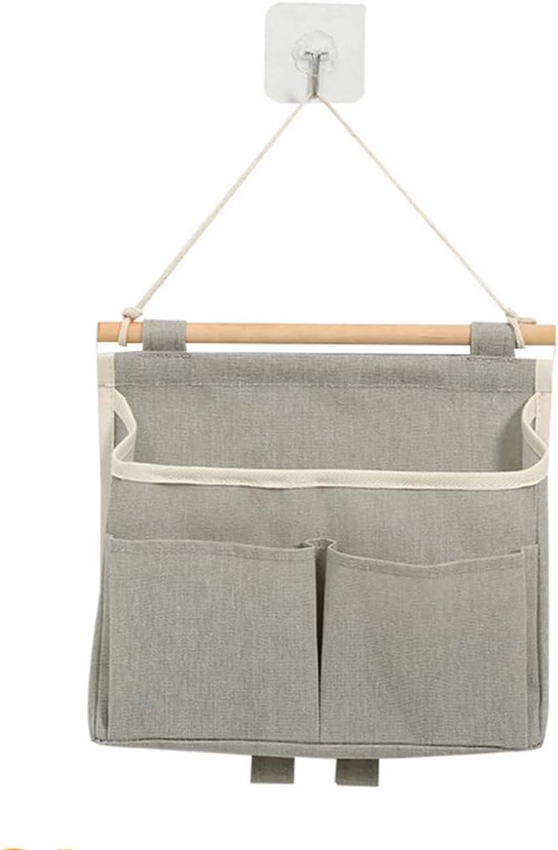 SnelShoppen - Hangende Opbergzak voor Kleding, Multifunctionele Linnen Opbergtas, Vouwbare Organizer voor Slaapkamer, Badkamer, Kantoor, Keuken, Wando