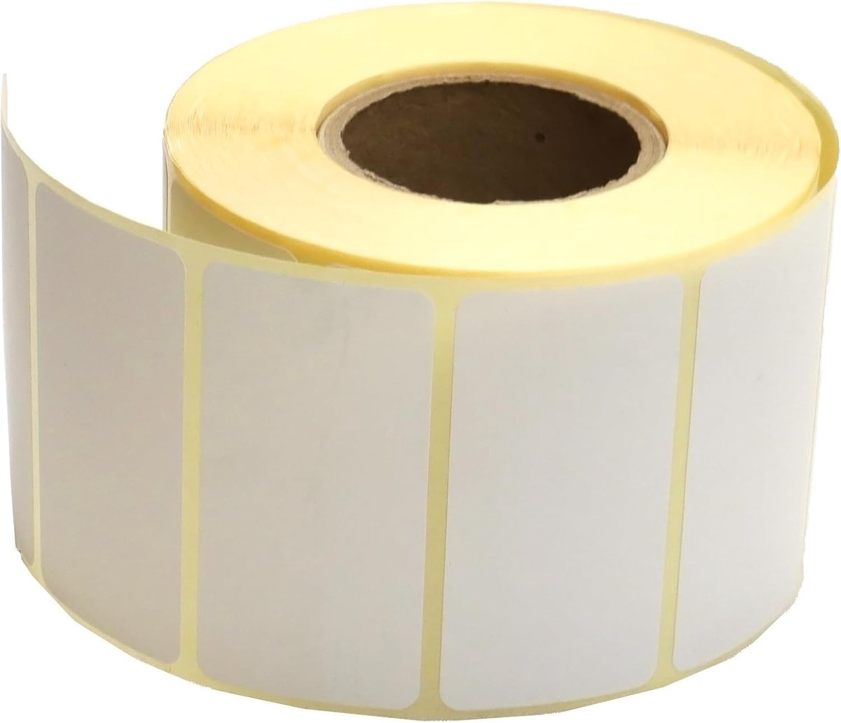 SnelShoppen - Thermische Labels 60x30mm - 1000 Zelfklevende Stickers voor Potten, Tassen - Ideaal voor Thermische Printers, Barcode, en Persoonlijke L