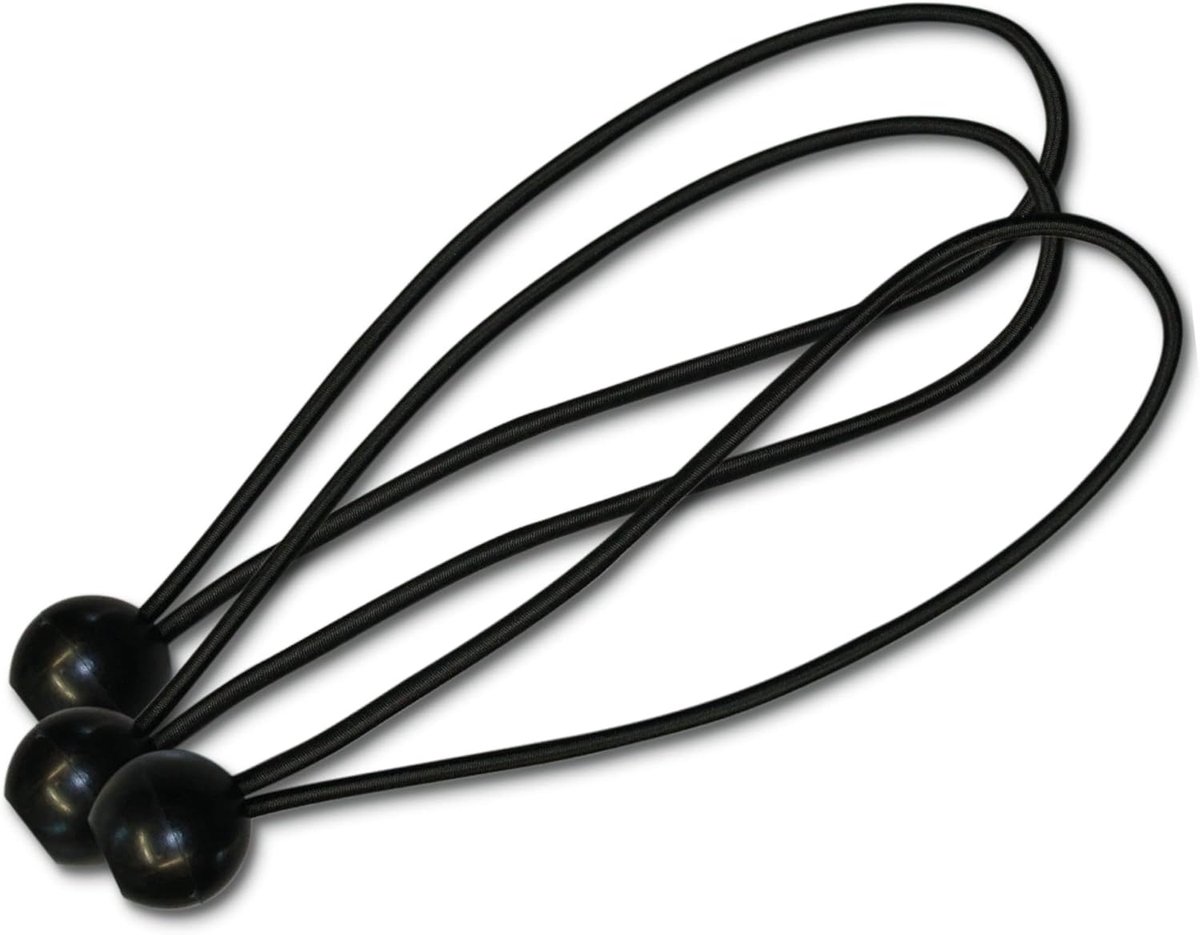 SnelShoppen - 20 cm Professionele Tarpaulin Tensioners met Bal voor Bevestigen van Zeilen, Fietsen, Auto's en Tuinprojecten - Duurzaam en UV-bestendig