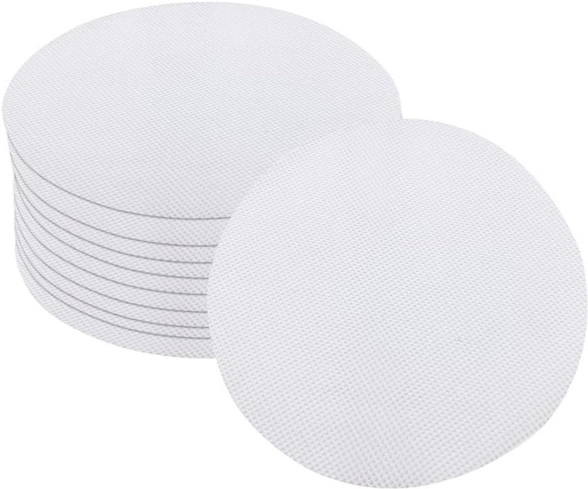 SnelShoppen - Rond Silicone Stoommat, Antiaanbaklaag, 20 cm, Wit, Keukenaccessoire voor Stomen, Bakken en Koken, Duurzaam en Verstelbaar