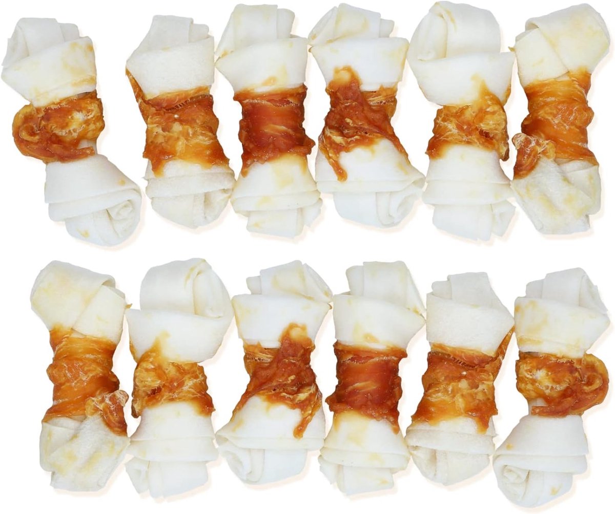 SnelShoppen - Nobleza Kippenbotten voor Honden - Voedzame Natuurlijke Treats, Rijk aan Eiwitten, 6 Stuks/600g, Glutenvrij, Ideaal voor Beloning en Bor