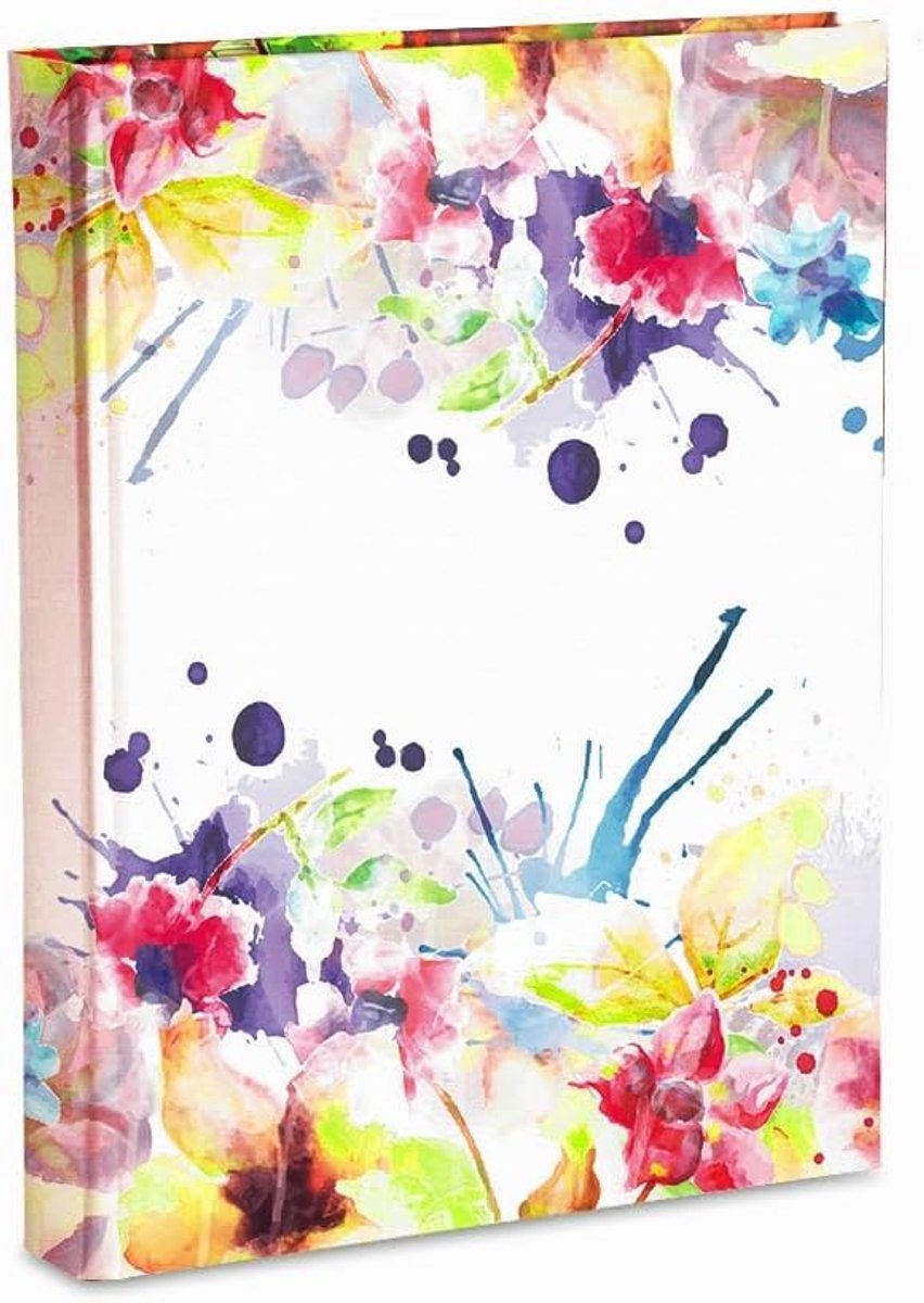 SnelShoppen - Fotoalbum 23 x 30 cm, 60 pagina's, stevig wit karton, glasine bladen, voor 180 foto's 10x15 cm, perfect voor feesten, herinneringen en f