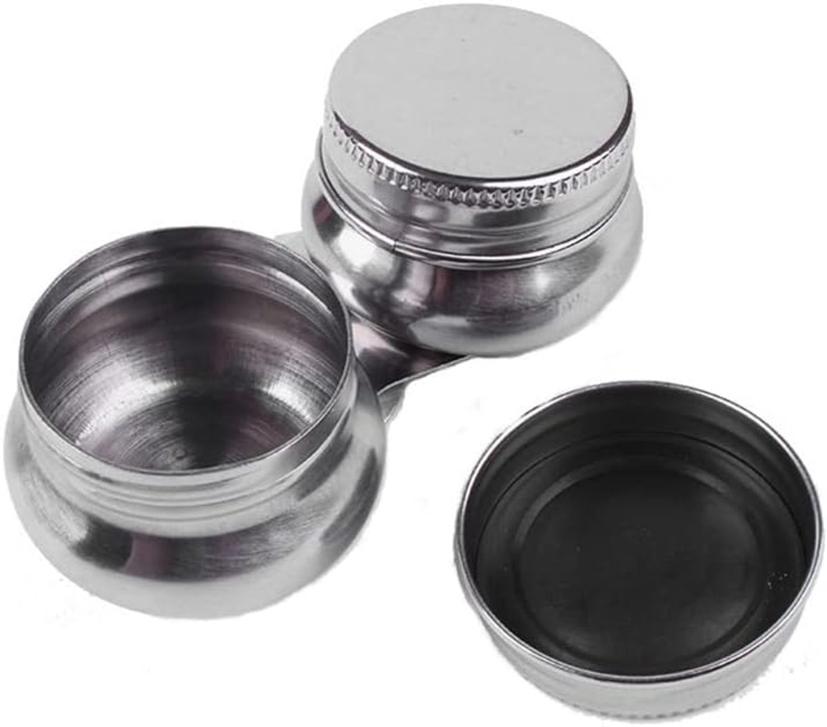 SnelShoppen - Terpentijn Dienblad Double Cup RVS Verf Pot Palet voor Olieverf, Lichtgewicht, Dubbele Beker met Luchtdicht Deksel, Ideaal voor Schilder