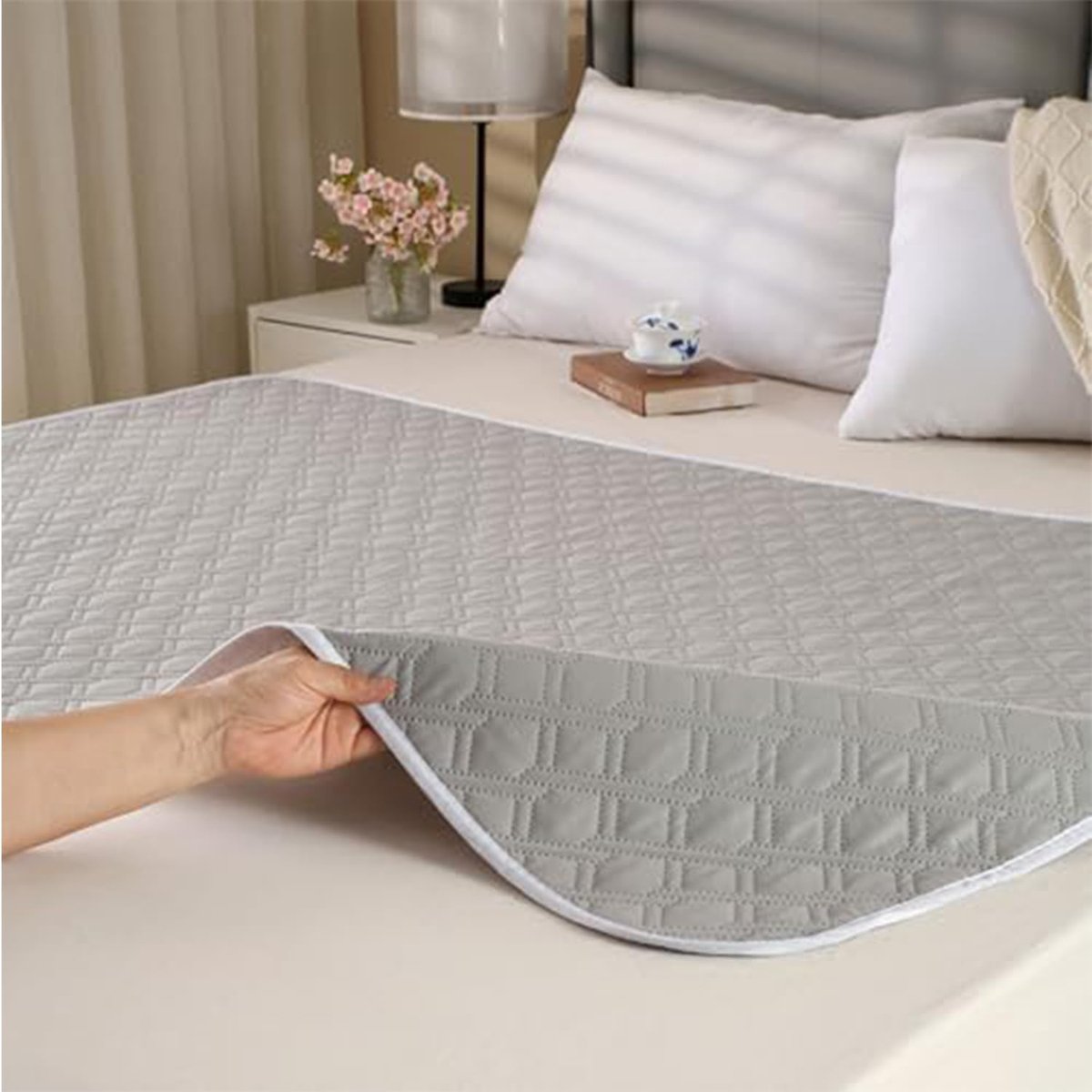 SnelShoppen - 2-Piece Herbruikbare Incontinentiebedkleden, Wasbare Incontinentie Matten, Premium Kwaliteit, Absorberende Beschermers voor Kinderen, Vo