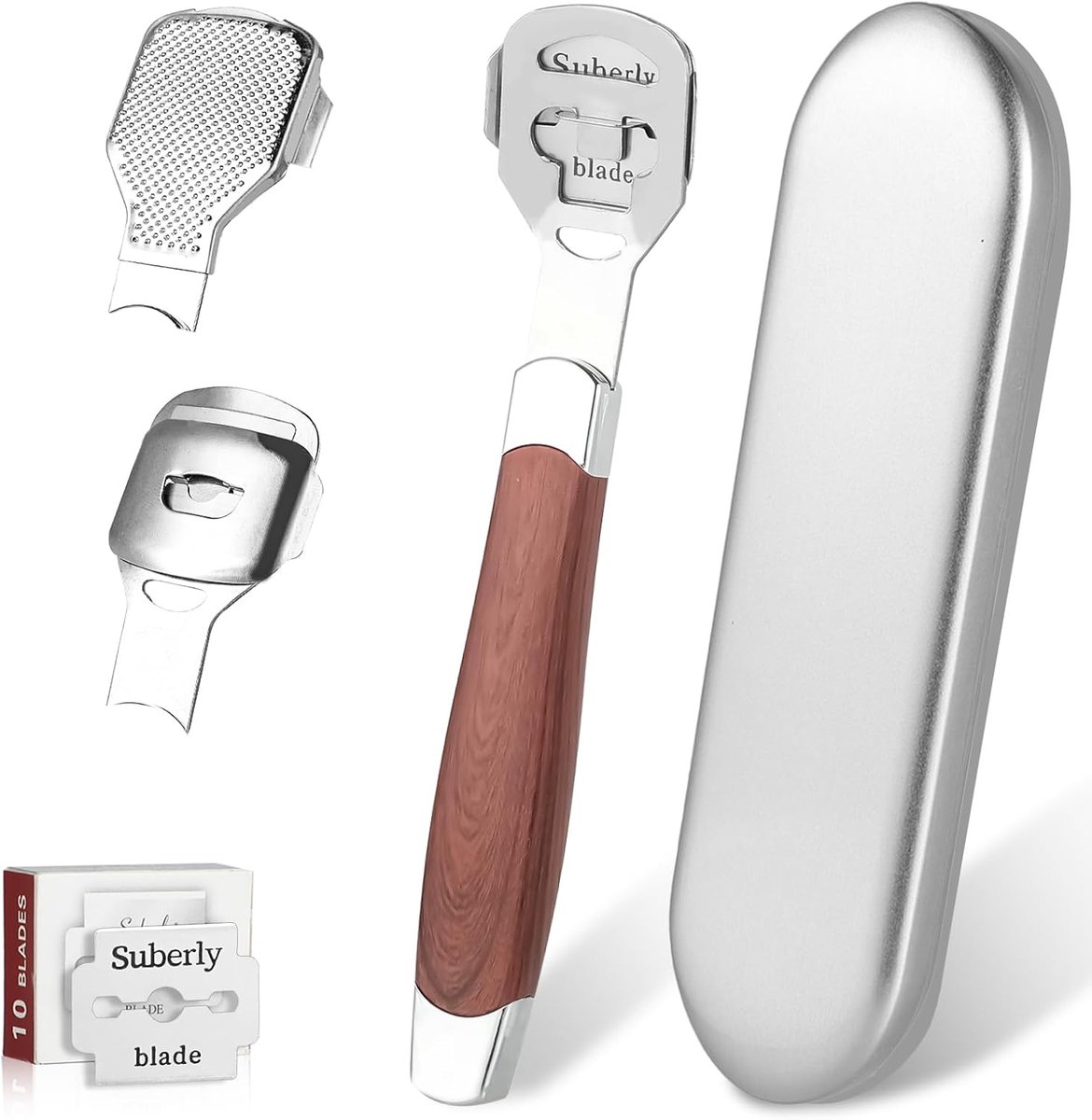 SnelShoppen - Foot Scraper Shaver - Effectieve Eeltverwijderaar voor Voeten - Roestvrijstalen Hielverzorging - Geschikt voor Thuisgebruik - Perfecte P