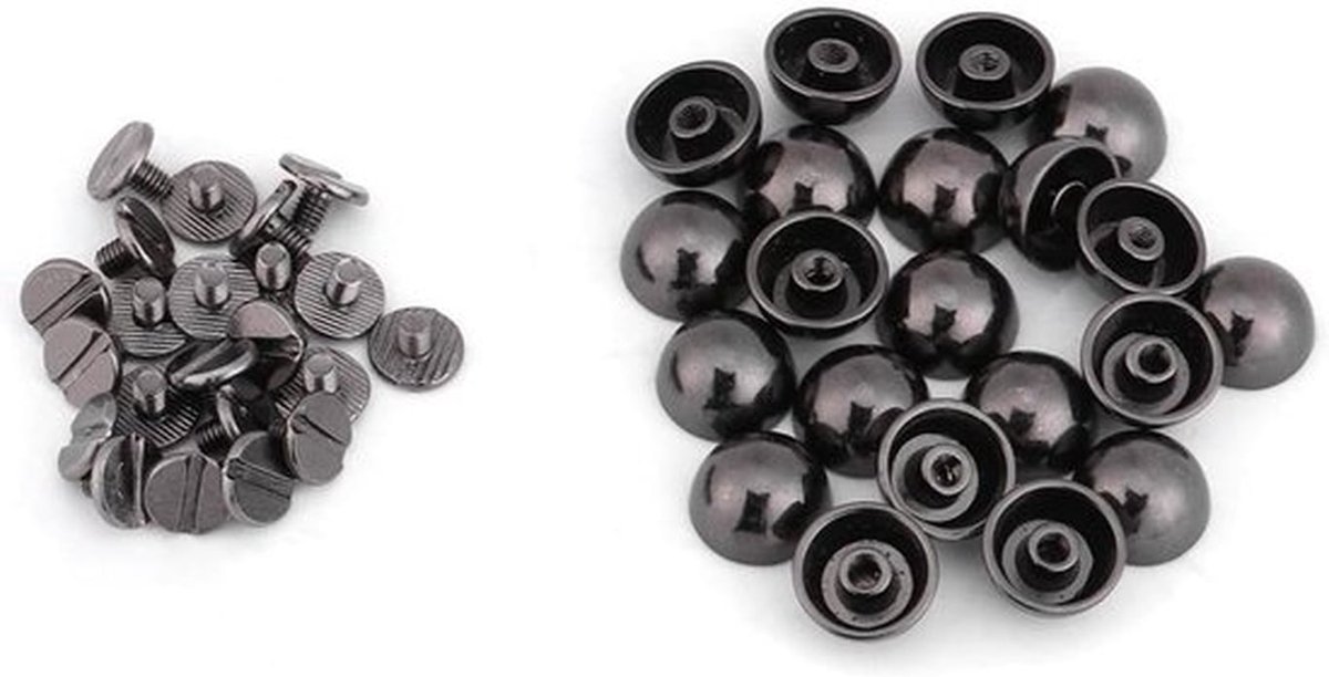 Rivets voor DIY leren accessoires - Schimmel nagels in 2 kleuren voor riemen en tasjes, ideaal voor handwerk en modeprojecten