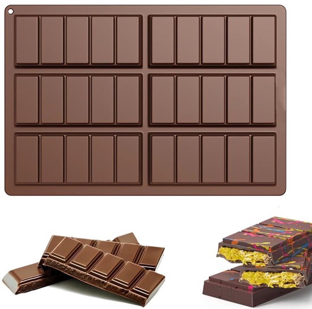 Chocoladevorm Diep - Siliconen Mal - Voedselveilig - Temperatuurbereik - Eenvoudig Te Verwijderen - Duurzaam Gebruik