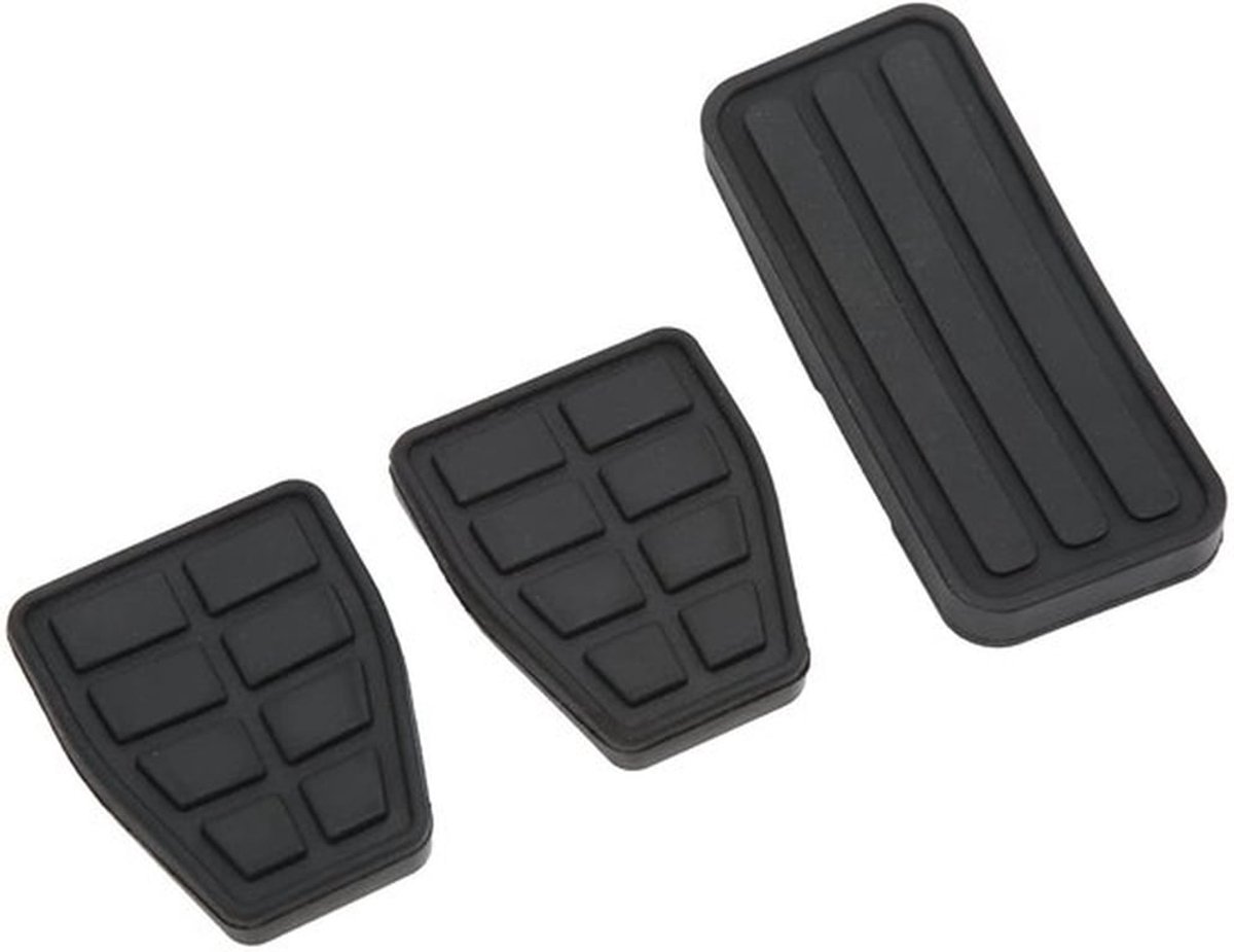 Pedalpad Set - 3 Stuks - Rubber Koppeling/Rem/Accelerator Pad - Slijtvast - Comfortabel en Veilig - Vervangingsonderdeel voor T4 Transporter 1990-2003 - Pedalset