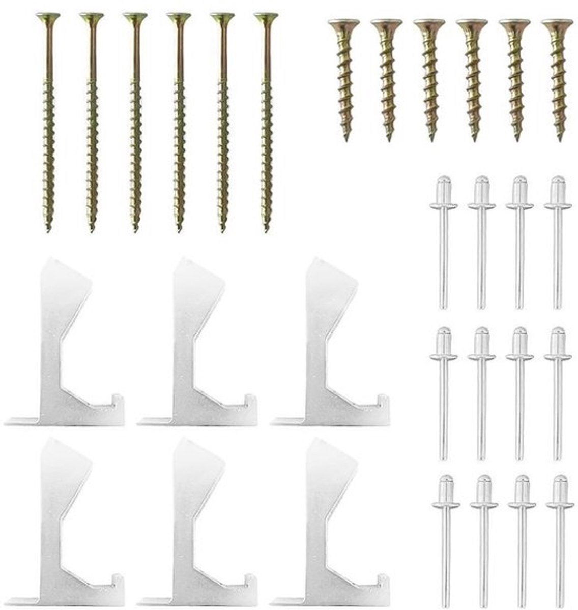 Reparatieset voor Piepende Vloeren, 30 Stuks