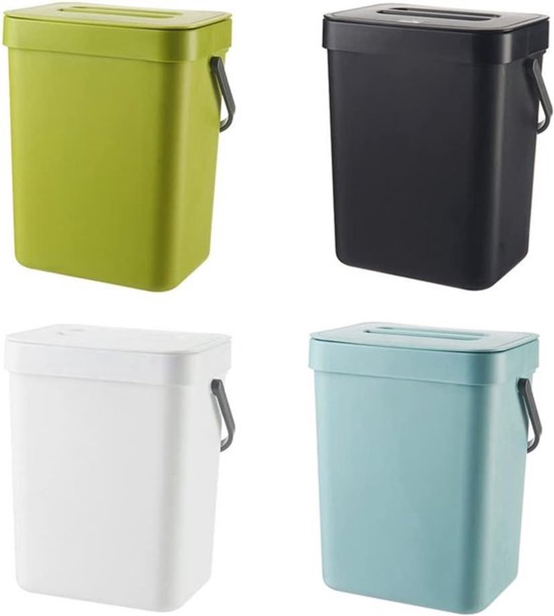 Compostbak met Deksel en Draagbare Handgreep, 3 Liter Capaciteit, Compact Formaat