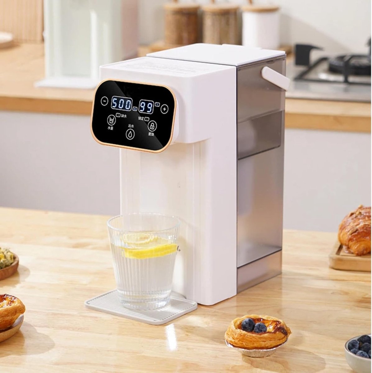 Warmwaterdispenser - Direct warm water - Snel thee zetten - 3 liter inhoud - 44 x 27 x 19 cm