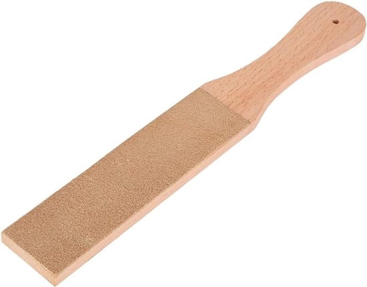 Slijpstrip - Dubbelzijdige - Lederen - Wetsteen - Polijstslijper - Keukenjacht en zakgereedschap - Geschikt voor - Keuken en jacht - Rood en zwart.