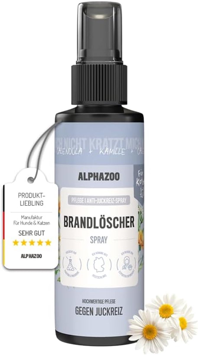 SnelShoppen - Itching Cat Fire Extinguisher 100 ml - Anti-Itch Spray voor Katten - Wond Spray tegen Krabben, Jeuk en Hot Spots - Zachte Huidverzorging