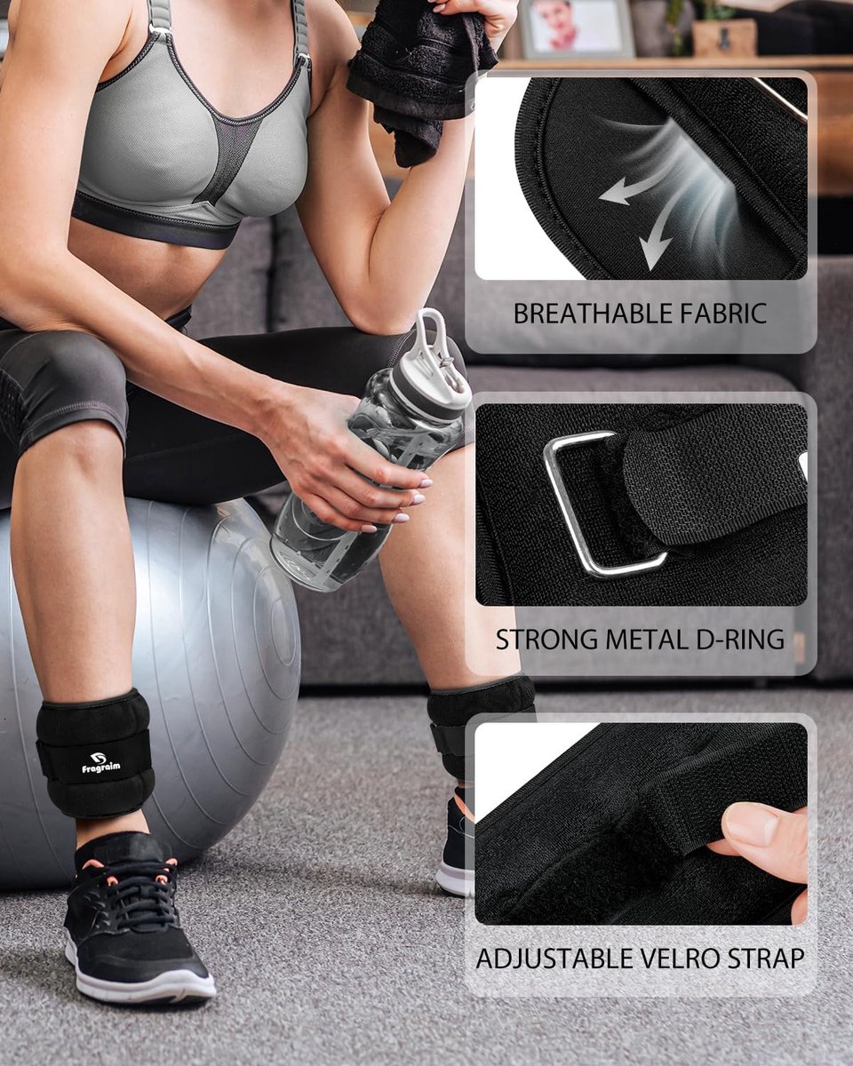 Thijox - Enkelgewichten 1/2/3/4/5/6/10 kg - Polsgewichten voor Vrouwen, Kinderen en Mannen - Comfortabel en Zacht - Ideaal voor Dansen, Hardlopen, Wan