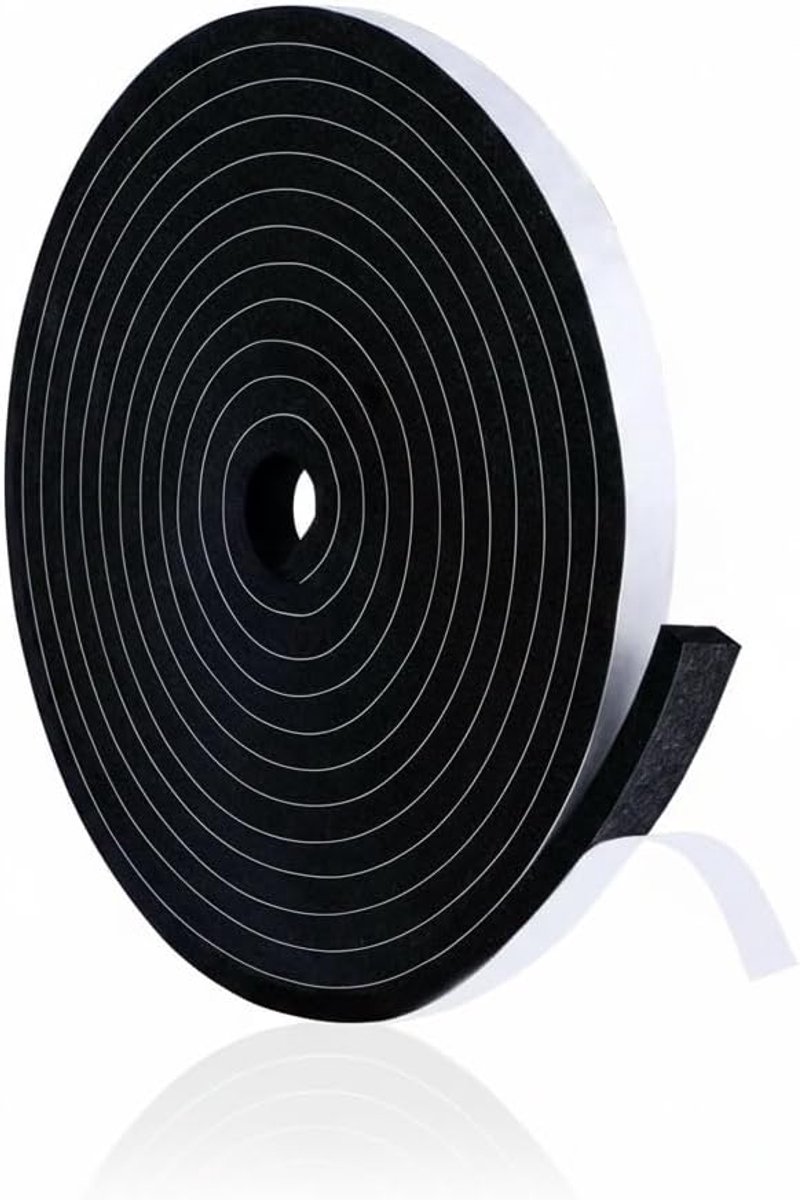 SnelShoppen - Isolatieband voor ramen en deuren, 5 mm x 15 mm x 5 m, geluids- en warmte-isolatie, eenvoudig aan te brengen, voor energie-efficiëntie e