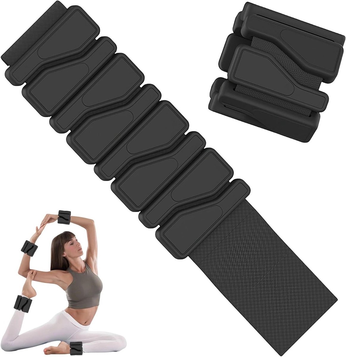 Enkelgewichten voor armen en benen, siliconen gewichten voor fitness, ideaal voor joggen, yoga en pilates trainingen, set van 2 stuks
