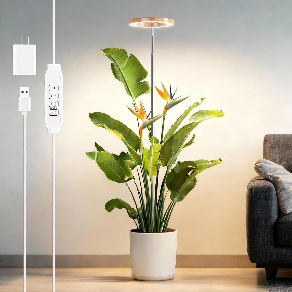 Full Spectrum LED Plant Lamp voor Binnen, Professionele Groei Licht voor Tomaten, Groenten en Bloemen, Ideaal voor Plantenverzorging en Groei