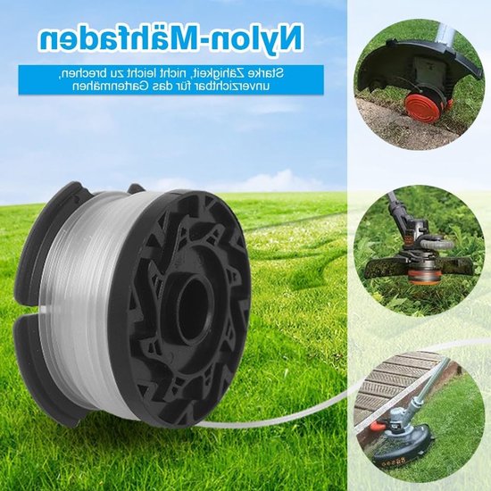 Vervangbare Draadspoelen voor Grastrimmers - Set van 5, Compatibel met Diverse Merken, 9 m Lengte, Ideaal voor Tuinonderhoud en Grastrimmen — afbeelding 4