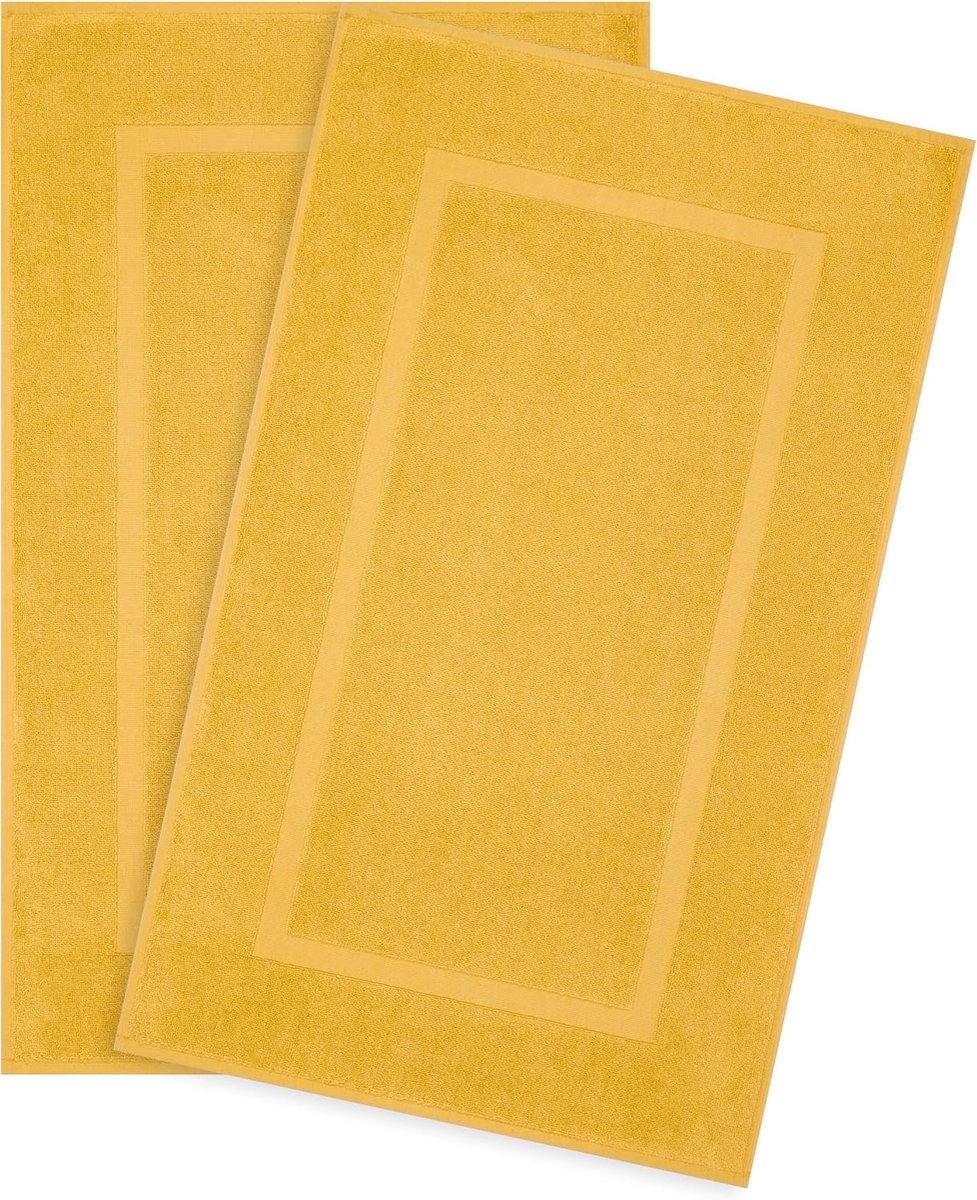 SnelShoppen - Badmatten Set 2 Stuks, 100% Katoen, 900 GSM, Absorberend & Wasbaar, 51x86 cm, Ideaal voor Badkamer en Gastentoilet