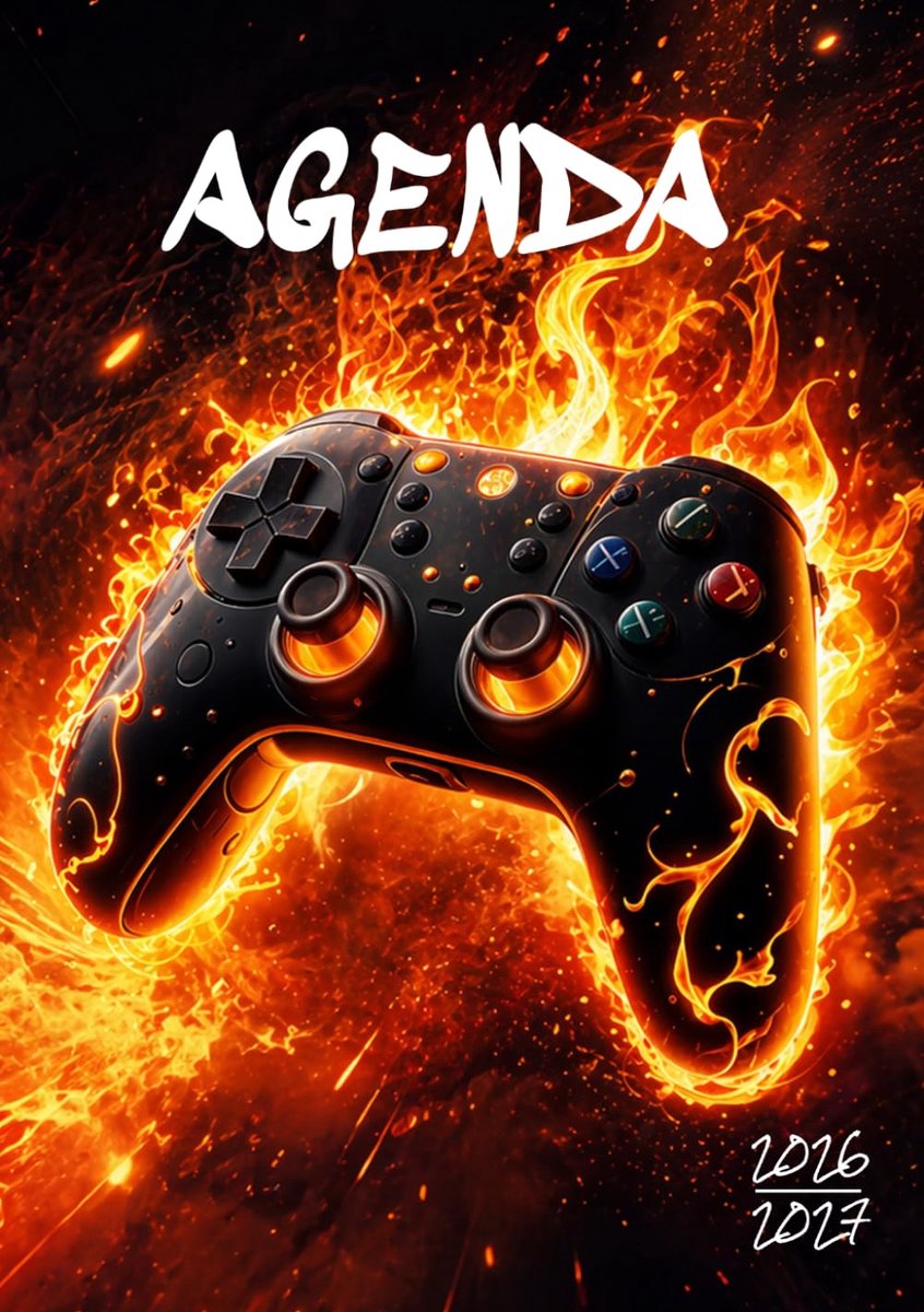 SnelShoppen - Agenda Scolaire 2026-2027 Gaming | Journalier A5 formaat | 12x17 cm | Schoolagenda voor College en Lycée | Sept 2026 – Juli 2027 | Voor
