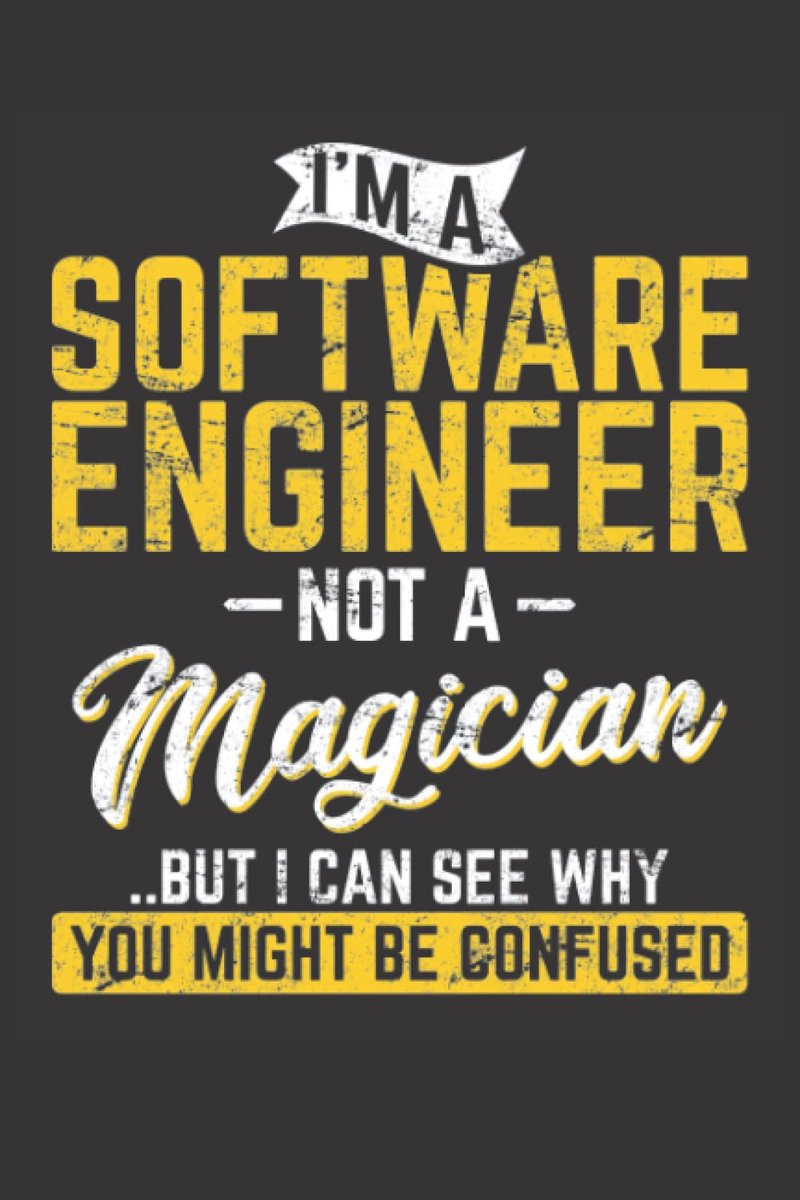 SnelShoppen - I'm A Software Engineer Not A Magician: Notitieboek voor Software Engineers, A5 Formaat, 120 Pagina's, Perfect voor Programmeren en Proj