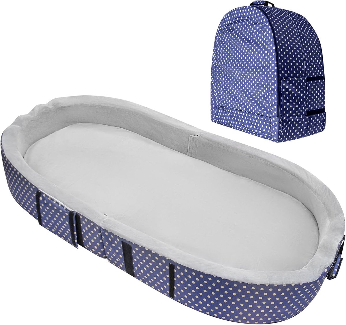 SnelShoppen - Vouwbaar Kinderen Reisbed met Matras | Draagbaar, Waterdicht, Wasbaar, Ideaal voor Camping en Reizen | Compact en Lichtgewicht