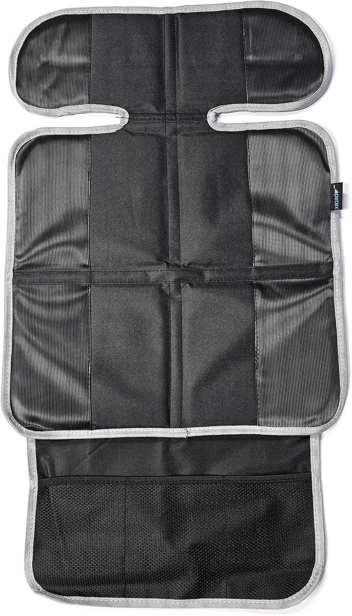 SnelShoppen - Kinderen Autostoel Kussen, Universele Zwart Car Seat Cover, Makkelijk Schoon te Maken, Inclusief Praktische Opbergzakken, Geschikt voor