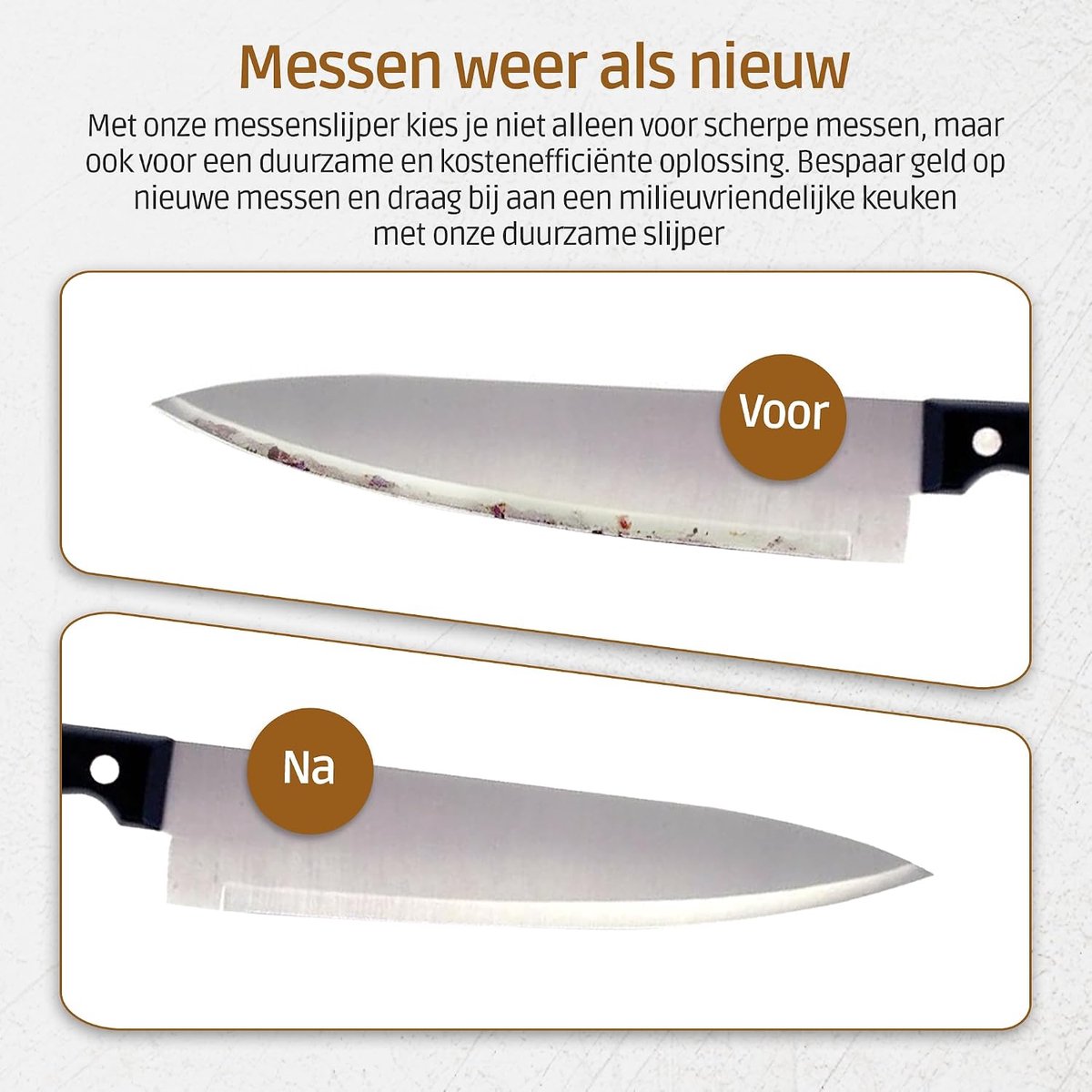 Thijox - Professionele Elektrische Messenslijper - Anti Slip Messen Slijper voor Keuken - Snelle en Eenvoudige Slijping van Messen - Perfect voor Thui