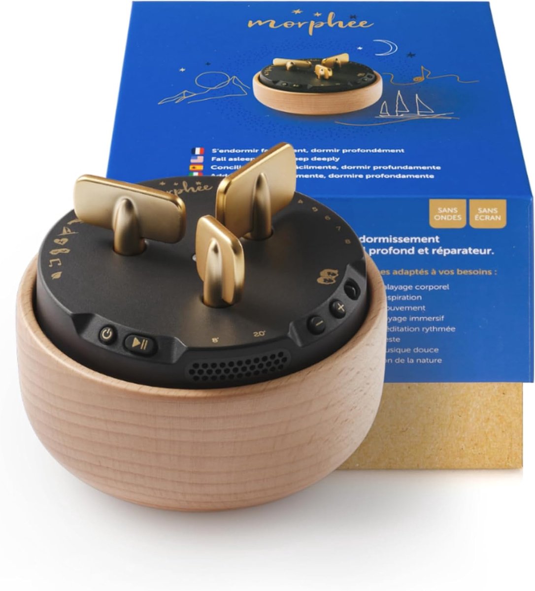 SnelShoppen - Morphée Meditatie Box voor Snel en Diep Slapen, 210 Geleide Audio Sessies in Frans, Engels, Duits en Nederlands