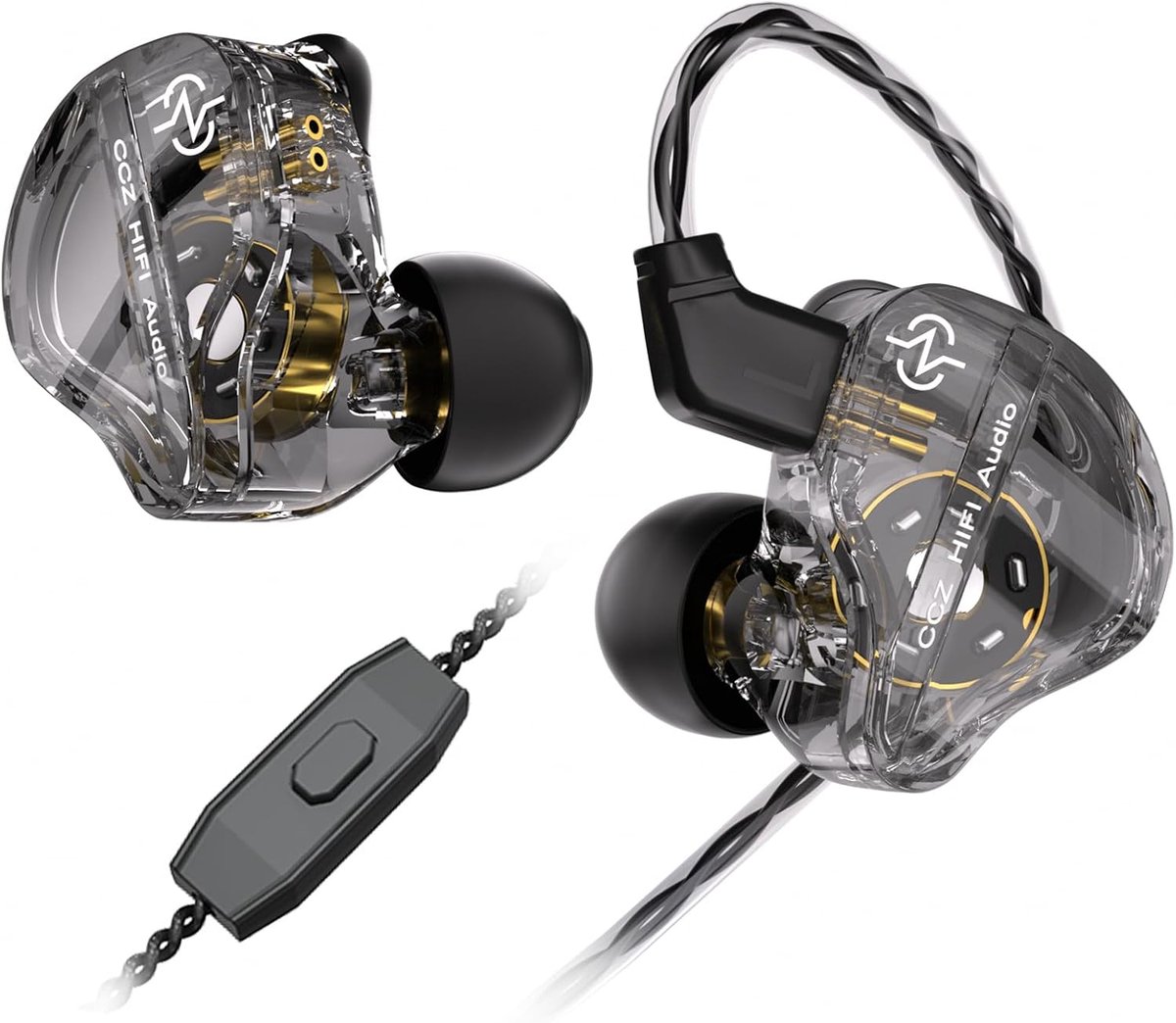 SnelShoppen - Gaming Earbuds met Microfoon, Super Bass Wired In-Ear Hoofdtelefoon, Hoogwaardige OFC Kabel, Patented Oorkussens, Ideaal voor Gaming en