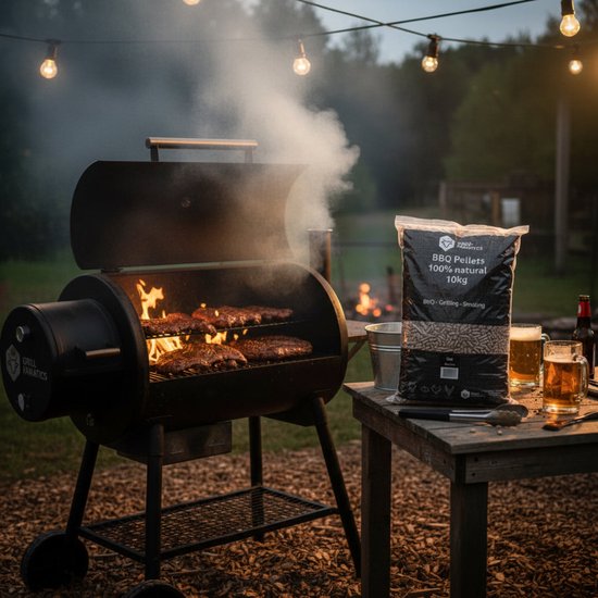 BBQ-Fanatics Houtpellets Real Oak – 10 Kg 100% Eikenhout, 6 Mm Diameter, Ideaal Voor Pelletgrill, Rookoven, Pizzaoven En Meer