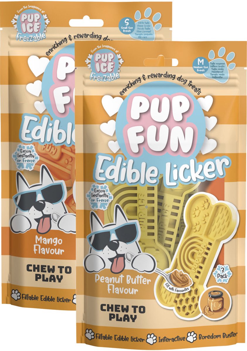 Pup Fun Edible Licker - Pindakaas