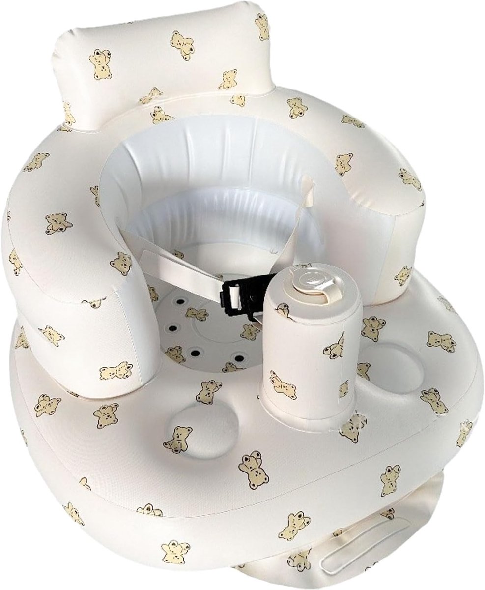 SnelShoppen - Inflatable Baby Seat - Baby Zitstoel met Veiligheidsriem - Opblaasbare Stoel voor Baby's vanaf 3 Maanden - Comfortabel en Veilig - Ideaa