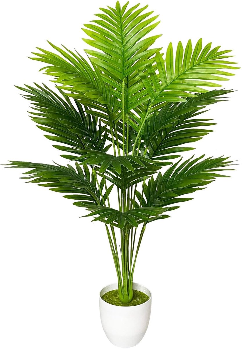 SnelShoppen - Nepplanten Kunstmatige Boombladeren 80 cm Hoog - Realistische Kunstplanten in Pot voor Binnen Buiten - Perfect voor Thuis, Kantoor, Tuin
