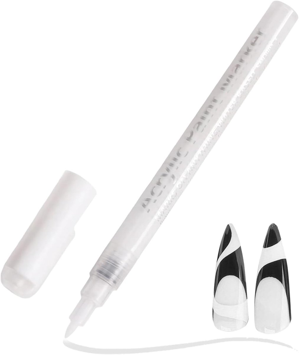 Witte Nagellak Stift voor Perfecte French Nails en Gedetailleerde Nailart