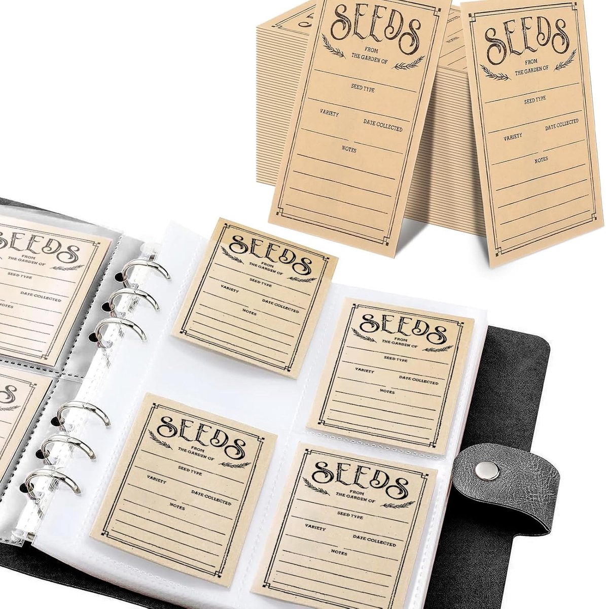 SnelShoppen - Pack van 100 Zelfsluitende Zaadopslag Enveloppen voor Tuin, Seed Saving Pakketten, Organizers voor Opslagbox en Map, Ideaal voor Tuinlie
