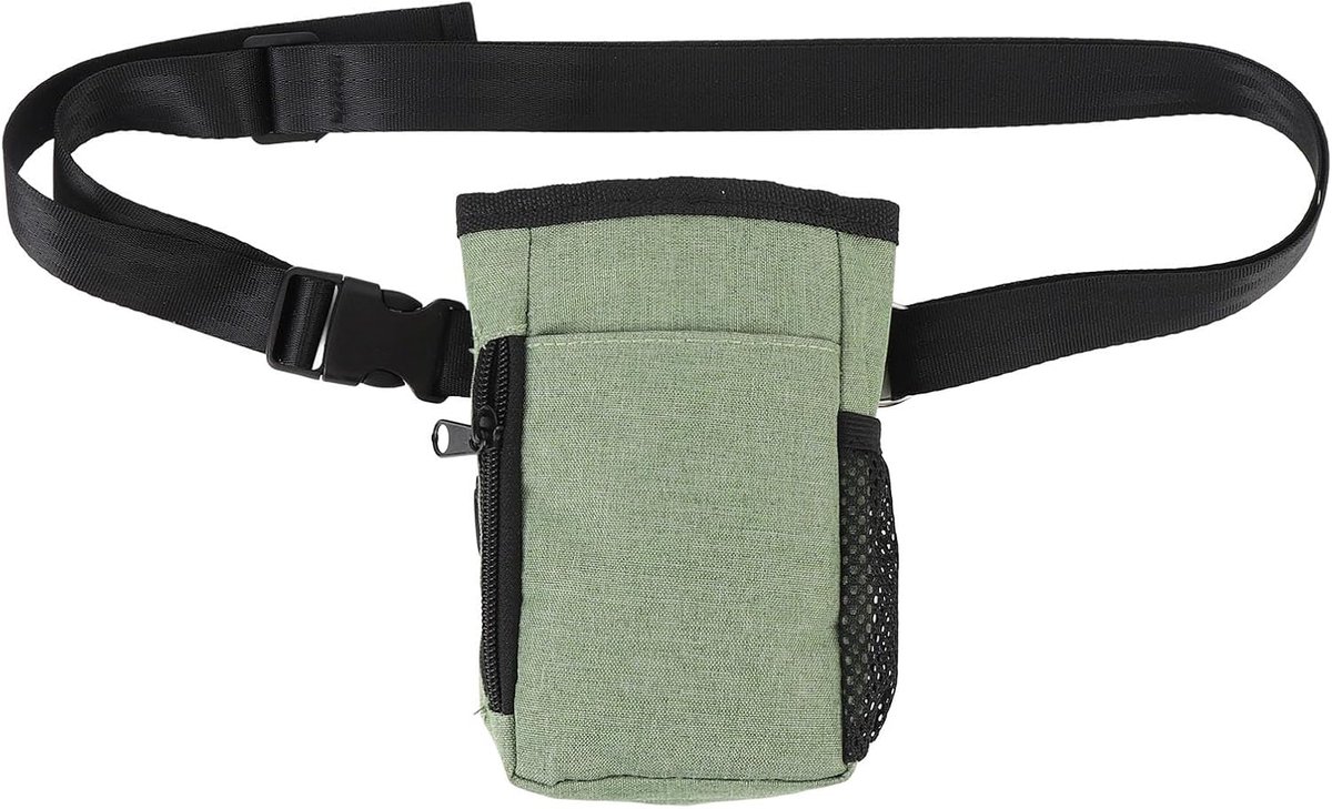 SnelShoppen - Portable Dog Treat Bag - Multifunctionele Oxford Hondensnack Tas met Heupriem en Schouderband voor Training en Wandelen