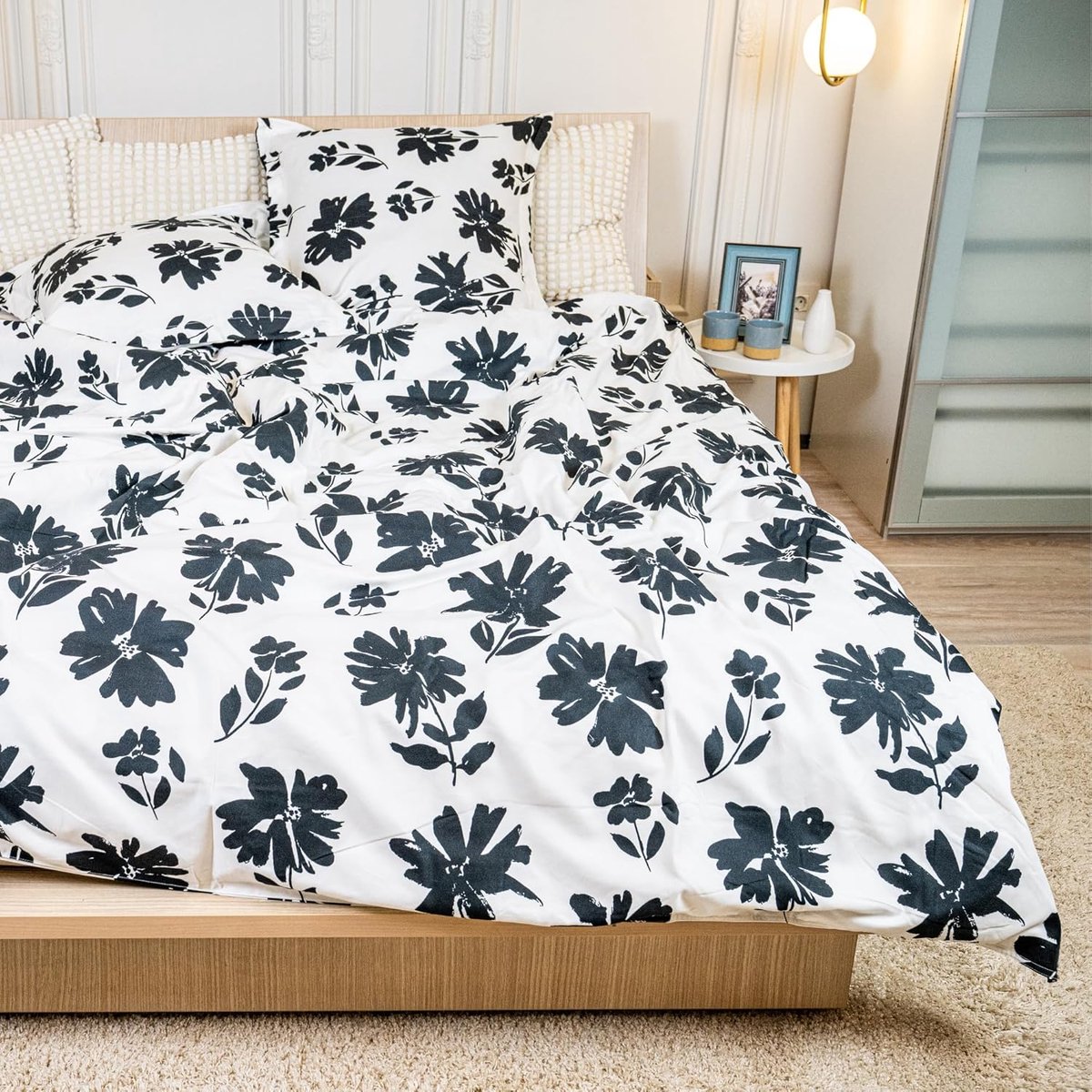Thijox - Luxe Beddengoedset voor Volwassenen 220x240 cm met 2 Kussenslopen 63x63 cm, Zacht Katoen, Ritssluiting, Ideaal voor Tweepersoonsbed, Comforta