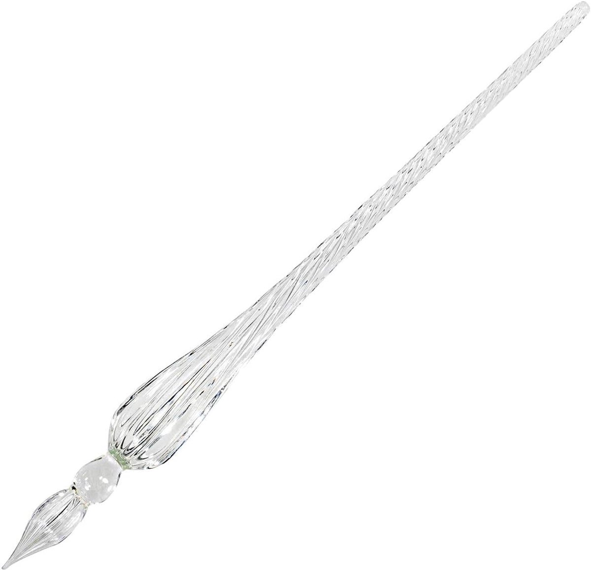 SnelShoppen - Handgemaakte Glazen Dipping Pen - Crystal Calligraphy Pen voor Schrijven, Tekenen, Decoratie - Transparant, Inclusief Geschenkdoos - Per